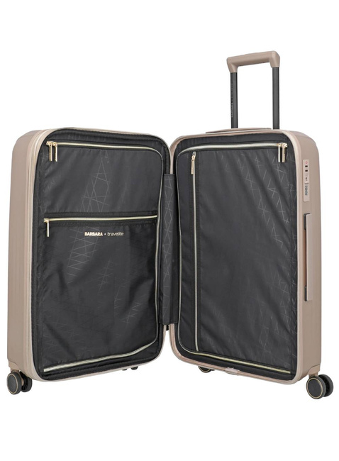Walizka średnia Travelite Barbara Novelty EXP - satin nude