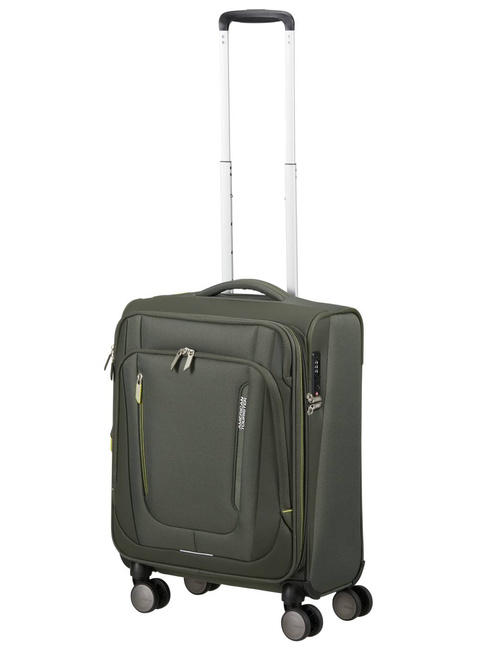 Walizka kabinowa American Tourister Wanderlite Spinner S EXP - dark khaki
