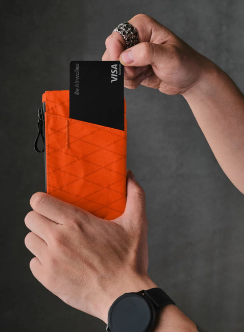 Portfel saszetka Alpaka Zip Cardholder - hot orange