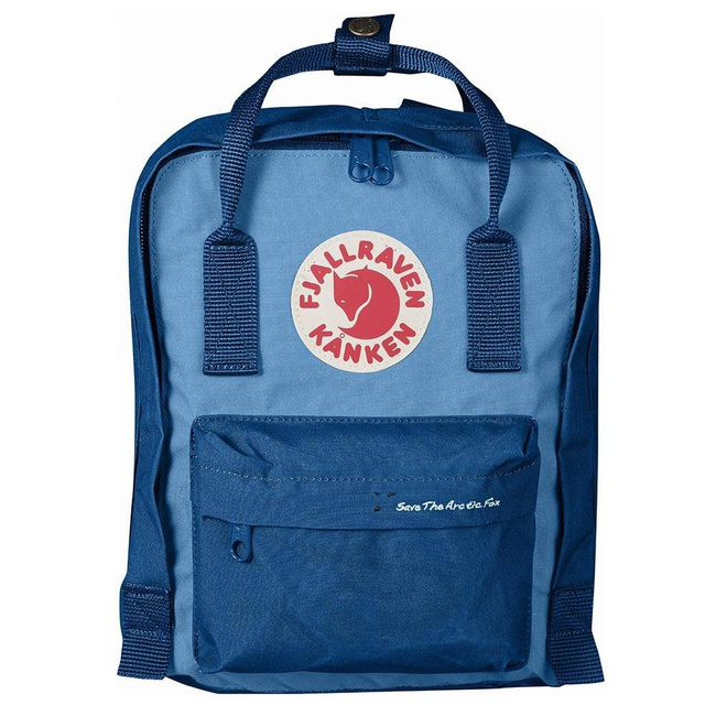 Plecak Fjallraven Kanken Mini Save the Arctic Fox - lake blue/air blue