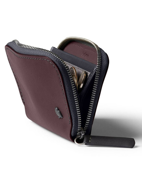 Portfel skórzany unisex Bellroy Folio Mini - deep plum