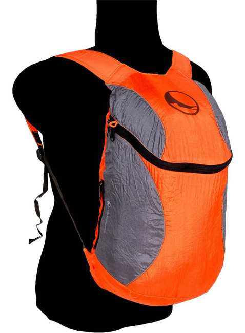 Plecak składany Mini Backpack 15 l Ticket To The Moon - szaro-pomarańczowy