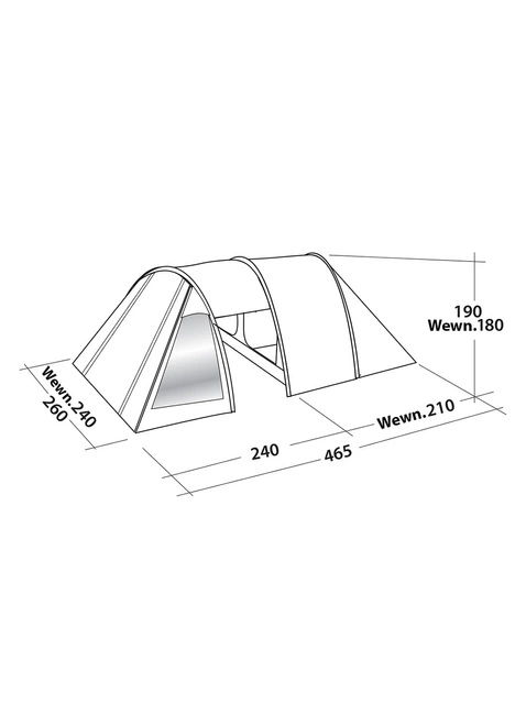 Namiot 4-osobowy Easy Camp Galaxy 400 - rustic green