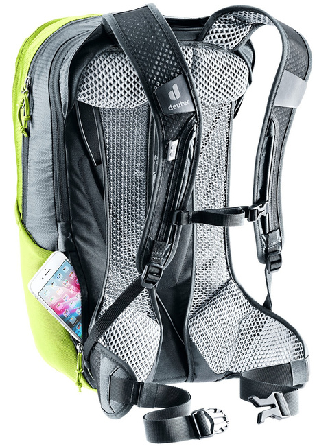 Plecak rowerowy Deuter Race Air 14+3 - citrus / graphite