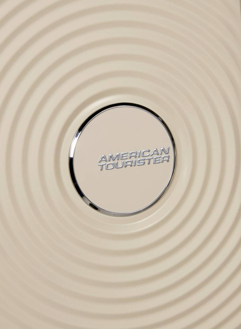 Walizka średnia American Tourister Soundbox EXP - coconut sand