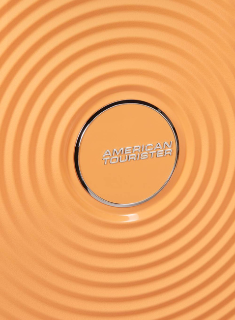 Walizka mała American Tourister Soundbox EXP - papaya pop