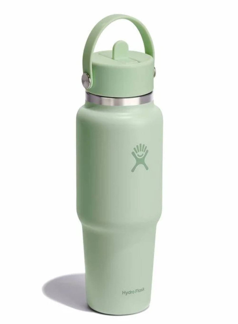 Butelka termiczna ze słomką Hydro Flask Wide Mouth Travel Bottle 946 ml - aloe