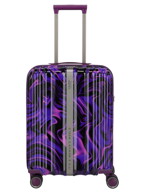 Walizka kabinowa Travelite Lascana - purple swirl