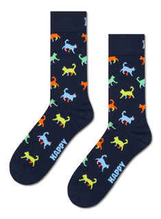 Skarpety unisex Happy Socks - navy / kitten love
