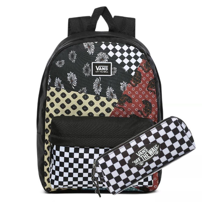 Plecak Vans Realm Classic - floral patchwork + piórnik
