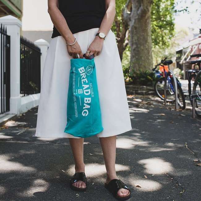 Torba wielorazowa na chleb Onya - aqua