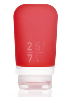 Podróżna silikonowa butelka na płyny Humangear GoToob+ M - red