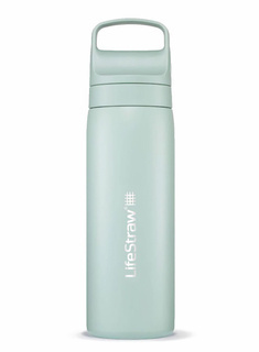 Butelka termiczna z filtrem LifeStraw Go Steel 0,5 l - seafoam