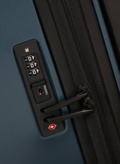 Walizka średnia poszerzana Samsonite Fyrm EXP - steel blue