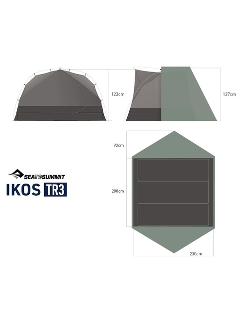 Namiot turystyczny 3-osobowy Sea To Summit Ikos TR3