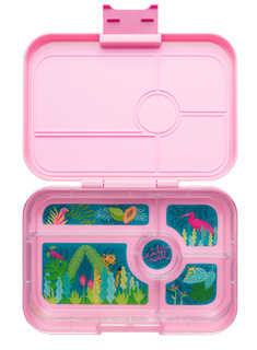 Lunchbox do pracy XL Yumbox Tapas 5 sekcji - Capri pink / jungle pastel