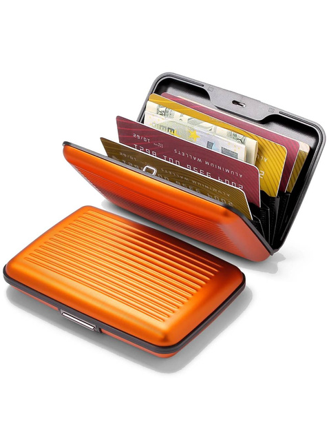 Portfel aluminiowy Ogon Design Stockholm Smart Case V3 - orange