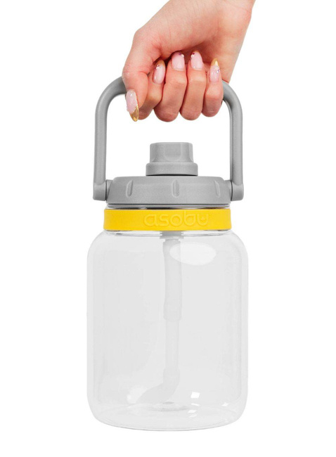 Butelka duża na wodę Asobu Juggler 1 l - mustard