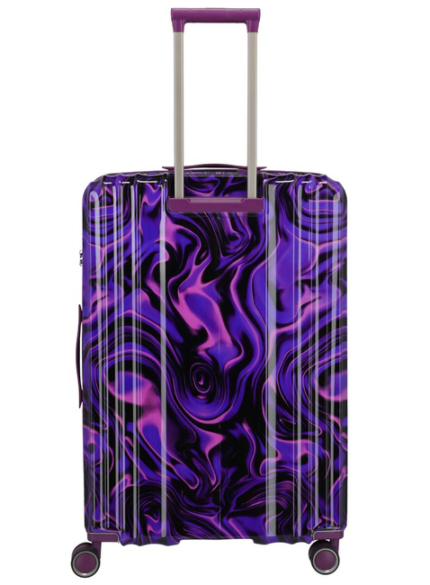 Walizka duża Travelite Lascana - purple swirl