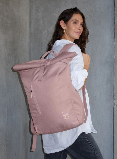 Plecak miejski GOT BAG Rolltop Easy Monochrome - red sand