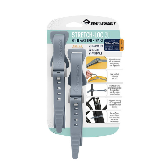 Zestaw 2 pasów mocujących Sea To Summit  Stretch-Loc 20 - dusk