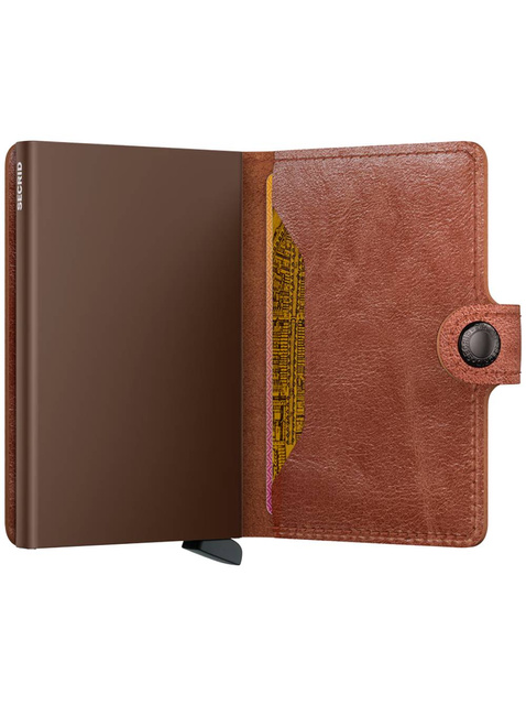 Portfel kieszonkowy Miniwallet Secrid Vintage - cognac / brown