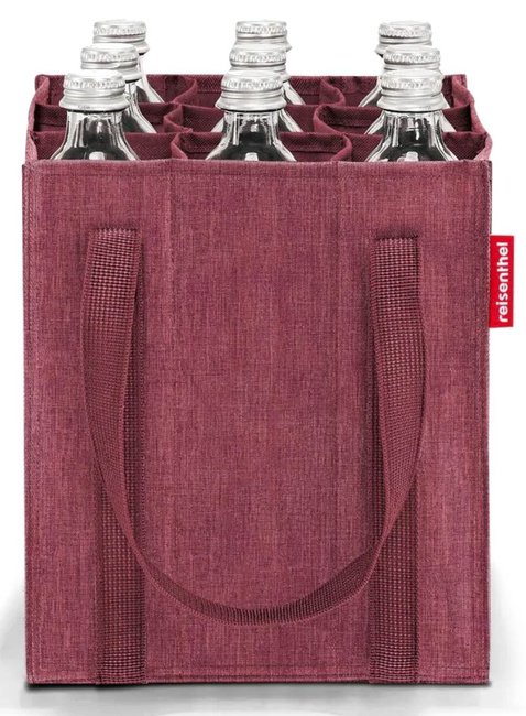 Torba na butelki z przegrodami Reisenthel Bottlebag - twist maroon