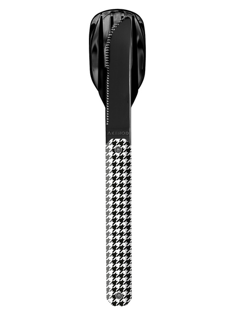 Sztućce magnetyczne zestaw Akinod Straight Cutlery 12H34 - houndstooth