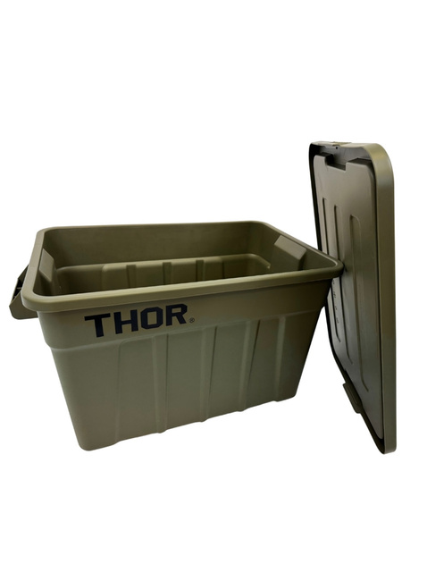 Kontener z pokrywą do przechowywania THOR Tote Box 75 L - olive drab