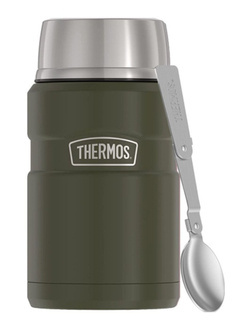 Termos na jedzenie z łyżką Thermos Stainless King™ 0,71 l - army green