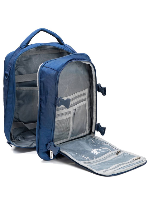 Plecak kabinowy Wittchen Free on Board 2w1 - granatowy