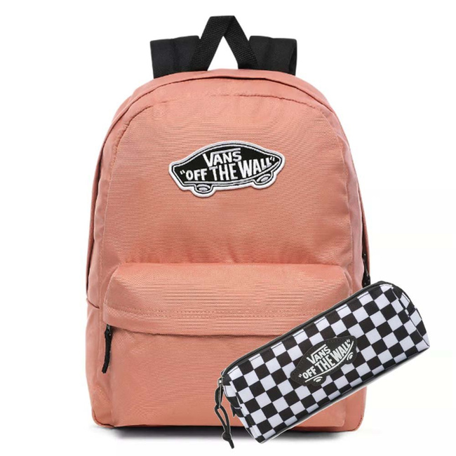 Plecak szkolny Vans Realm - rose down + piórnik