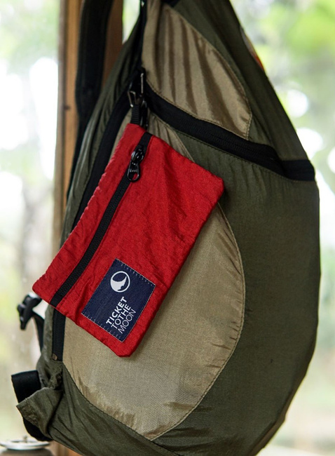 Portfel Ticket To The Moon Travel Wallet - burgundy