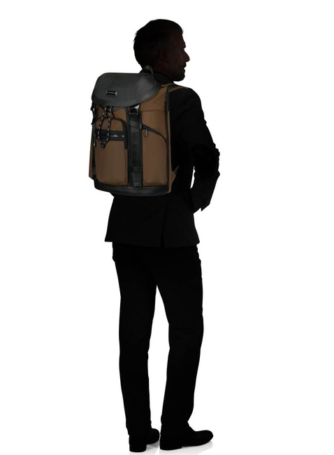 Plecak miejski Samsonite Relyon Backpack 15,6" with flap - brown