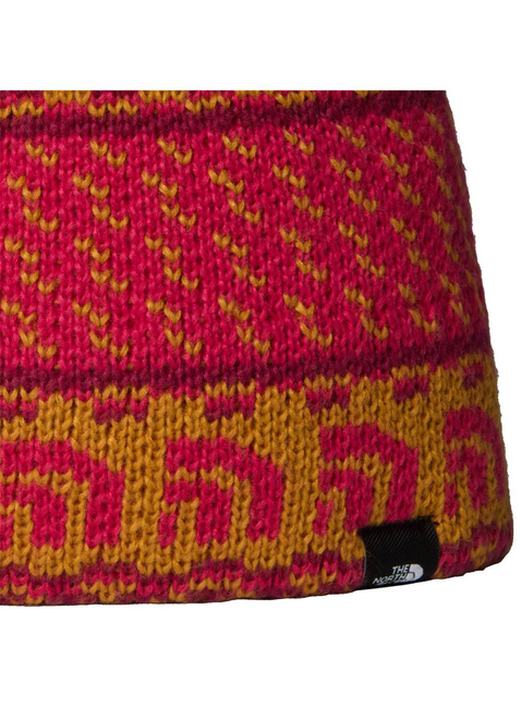 Czapka zimowa dziecięca The North Face Kids' Cabin Ski Tuke - citrine yellow jacquard