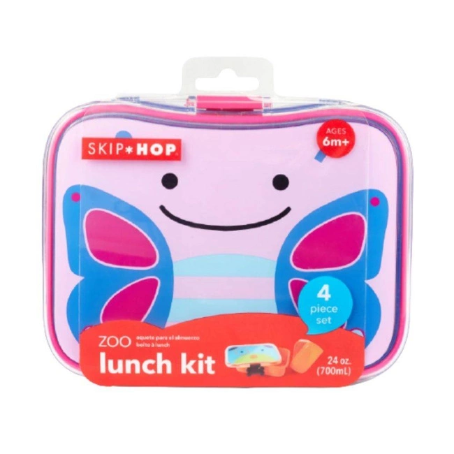 Lunchbox na kanapki Skip Hop Zoo Little Kid Lunch Kit - butterfly
