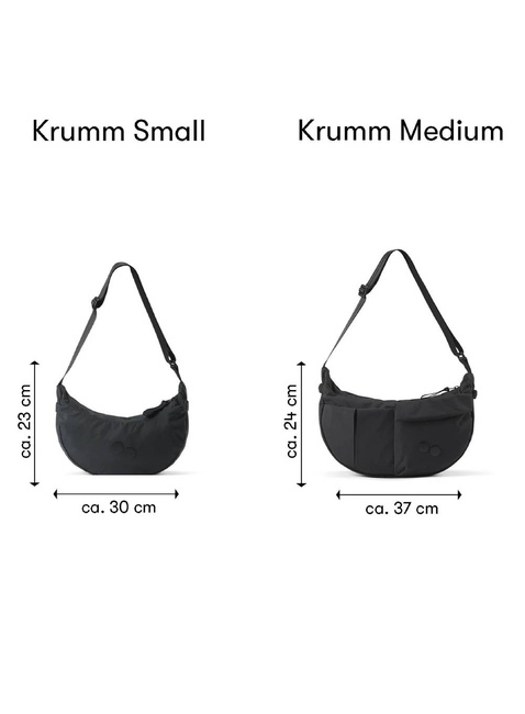 Torba na ramię Pinqponq Krumm Medium - crinkle black
