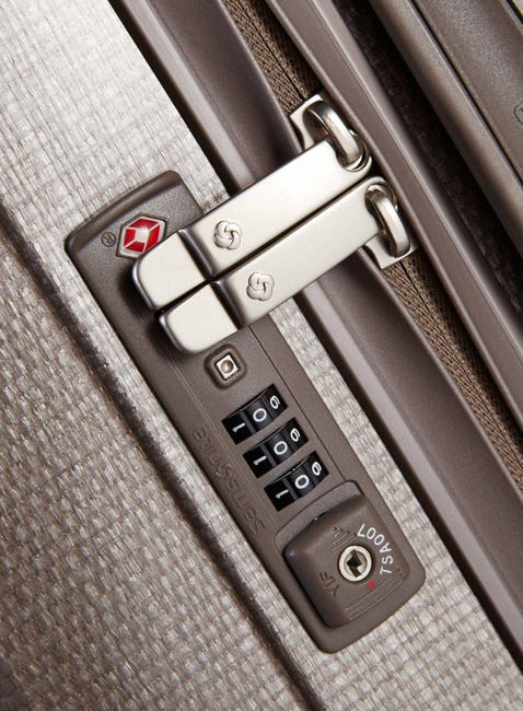 Walizka duża XL Samsonite Lite-Cube - ivory gold