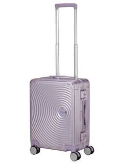 Walizka mała American Tourister Soundbox Alu - stormy lilac