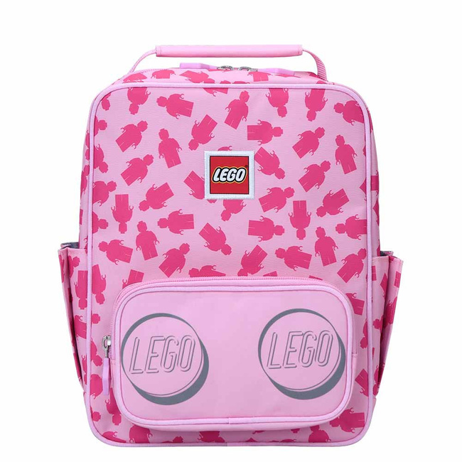 Mały plecak dla dziewczynki Tribini Classic Small LEGO - field minifigure / pink