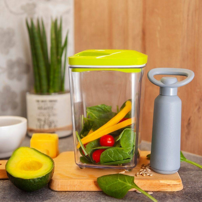 Pojemnik próżniowy na żywność Dafi SeeYoo 1,3 l - grafitowy