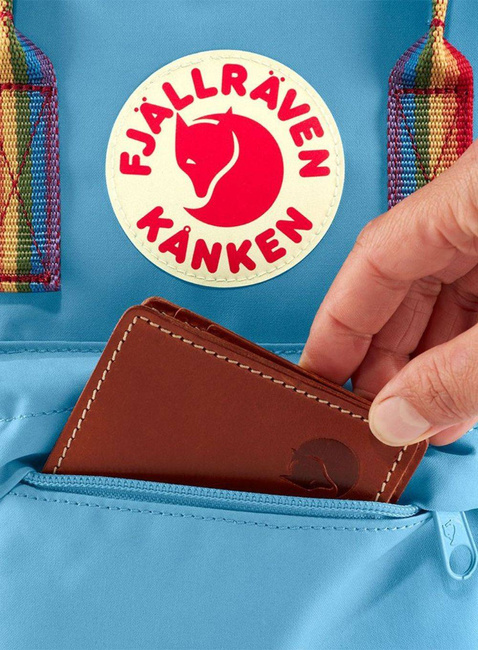 Plecak Fjallraven Kanken Rainbow Mini - pastel lavender / rainbow pattern