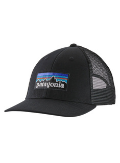 Czapka z daszkiem Patagonia P-6 Logo LoPro Trucker Hat - black
