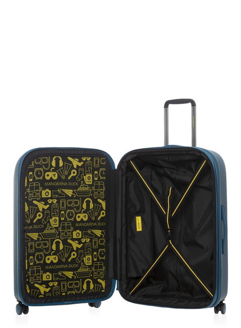 Walizka duża poszerzana Mandarina Duck Logoduck+ EXP - deep lagoon