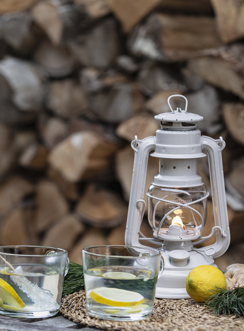 Lampa naftowa Feuerhand Hurricane Lantern 276 - soft beige