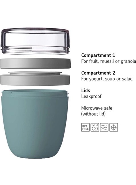 Lunchpot na przekąski Mepal Ellipse 700 ml - vivid mauve