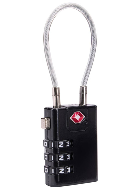 Kłódka szyfrowa do bagażu Thule TSA Cable Lock - black