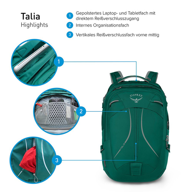 Plecak damski Osprey Talia 30 pearl grey