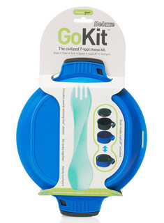 Zestaw turystyczny Humangear GoKit Deluxe (7 tool) - charcoal / blue
