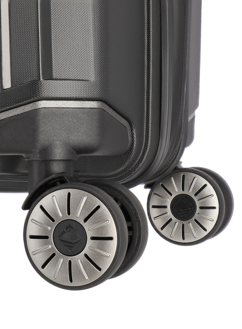 Walizka średnia poszerzana Travelite Elvaa Trolley M - black